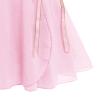 Ballet Wrap Skirt for Girls Chiffon Ballet Dance Skirt Toddler Kids Princess Ballerina Dancewear with Tie Waist Child Basic Over Scarf Skate Skirted Glitter Ballet Tutu Dress Pink 4-7 Years view 3