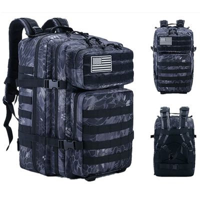 Military Tactical Backpack 45L Army 3 Days Assault Pack Bag Large Nylon 900D Mens Molle Rucksack