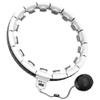Weighted Smart Hula Hoop, Fitness Massage with Counter, Detachable Adjustment with Gravity Ball, Suitable for Beginners, Children, and Adults/White/XL view 1