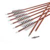 Spine 500 Arrow 27 Inch Arrow Target Practice Arrow Hunting Arrow Carbon Arrows Compound Bow Recurve Bow Adult Youth Archery Indoor Outdoor Shooting Field Tip 12pc Wooden Wood-Like view 1