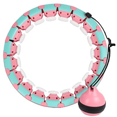 Smart Fitness Hula Hoop, Adults and Children Exercise to Lose Weight Without Falling to aggravate The Exercise Ring, Detachable Abdominal Training Device/Pink/L