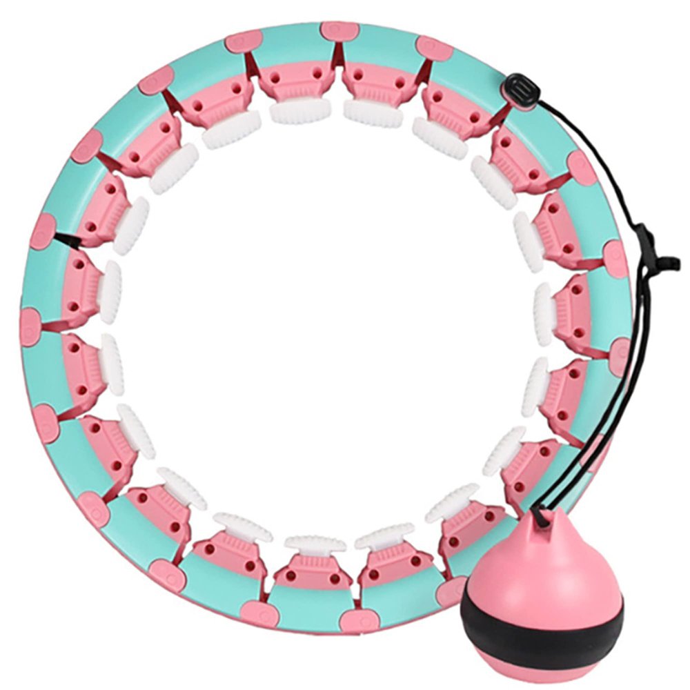 Smart Fitness Hula Hoop, Adults and Children Exercise to Lose Weight Without Falling to aggravate The Exercise Ring, Detachable Abdominal Training Device/Pink/L