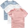 Unisex Boys Girls Short Sleeve T-Shirt Toddler Baby Crew Neck Cotton Tee Shirts Summer Clothes Solid Color Tops view 1