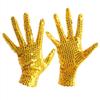 Men's Women's Sparkling Sequin Dance Gloves - Fancy Dress Party Costume Halloween Cosplay Glitter Short Gloves for Stage Show Dancer Dress Up Accessory view 1