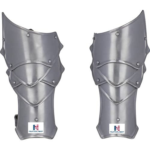 Nautical-Mart Blackened Rikomer Bracers (Silver)