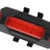 Bicycle Rear Tail Warning Light, 918 Bicycle Tail Warning Light USB for Jogging for Students(red, Pisa Leaning Tower Type) view 2