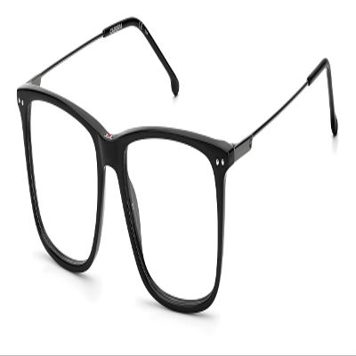 Carrera 2025T Rectangular Prescription Eyewear Frames, Black, 52mm, 15mm