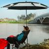 Large Beach Umbrella, Windproof Umbrella for Fishing Outdoor Patio deck Sand, Adjustable Tilt,UV Protection, Sun Shelter, Portable Carry Bag (Size : 2M/6.5ft) view 2