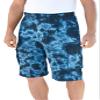 KingSize 10" Fleece Cargo Shorts Navy Marble view 1