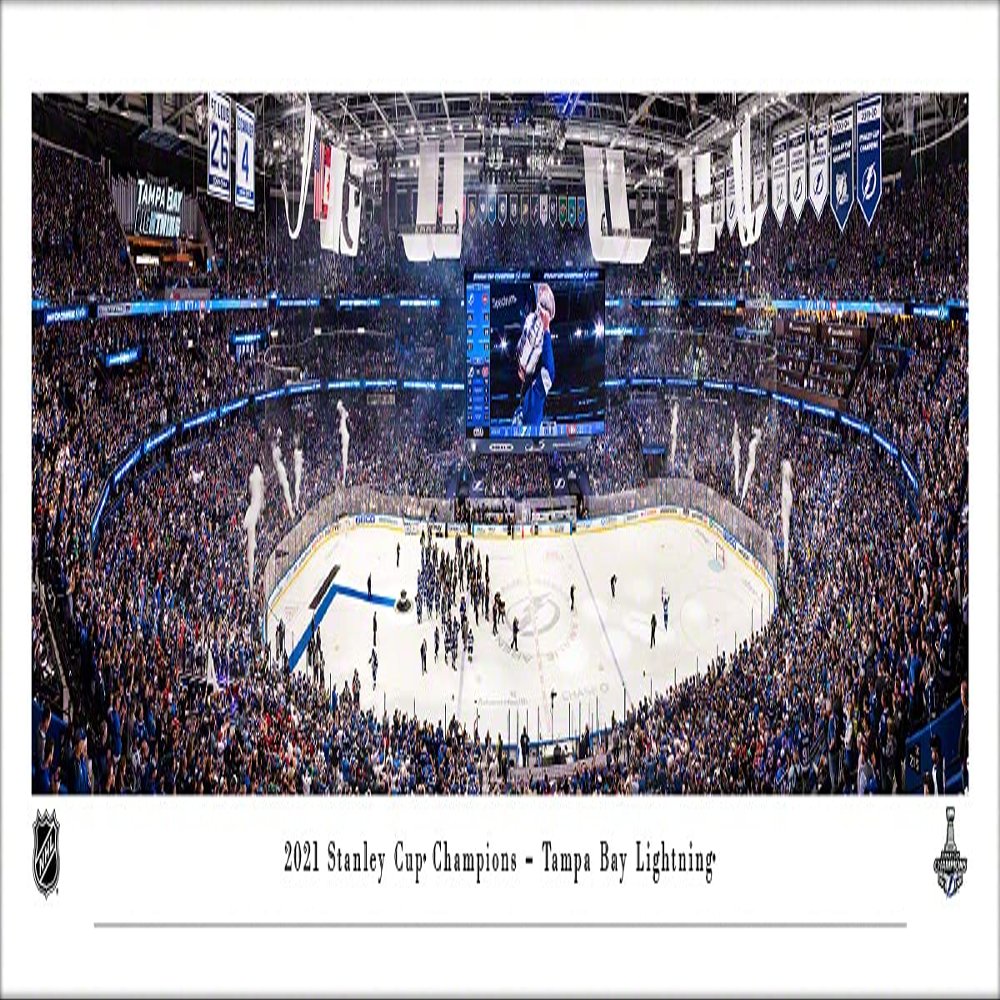 Tampa Bay Lightning, 2021 Stanley Cup Champions - Unframed 40 x 13.5 Poster by Blakeway Panoramas