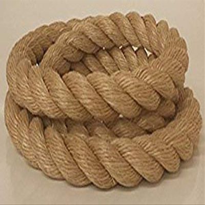 1.5" UNMANILA Rope aka Pro-Manila Synthetic TAN Poly Nautical Twisted Rope Cut to Length Landscape Boat Dock Fitness Undulation - Sold by The Foot - $3.99 / ft.