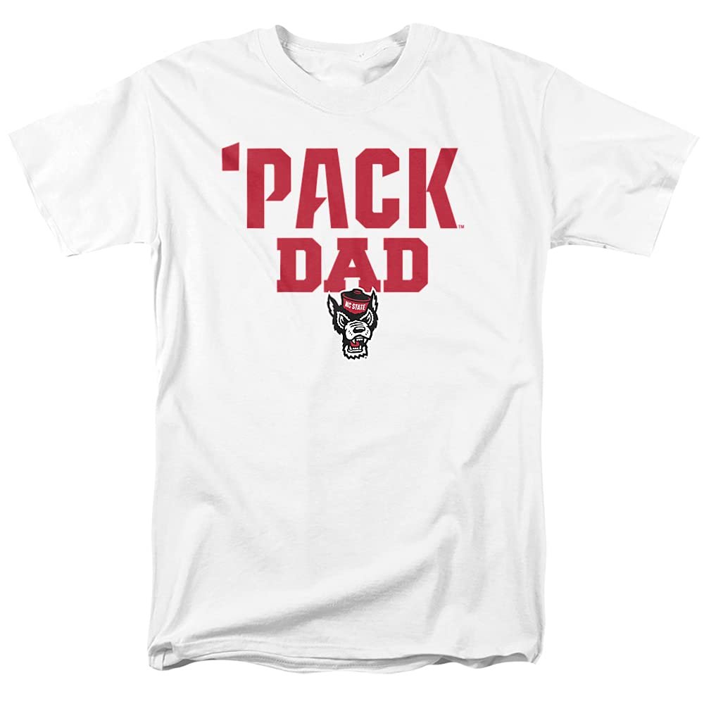 NC State Wolfpack Official Dad Unisex Adult T-Shirt, White, 3X-Large