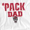 NC State Wolfpack Official Dad Unisex Adult T-Shirt, White, 3X-Large view 2