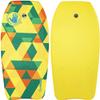 Classic 33 Inch Bodyboard (Geometric) - EPS Core, HDPE Slick, Crescent Tail, Graphic Slick, Includes Leash for Men, Women, Kids - Durable, Surfing Waves Ocean Summer Fun Beach Water Body Board view 1