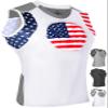 Exxact Sports Youth Baseball Chest Protector, Padded Sternum Heart Guard Shirt, Softball Chest Protector Girls Youth (Patriot, YL) view 1