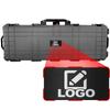 Eylar 38" Inch Protective Roller Hard Rife Case with Custom Logo Plate and Foam, Waterproof & Crushproof, Pressure Valve with Lockable Fittings, TSA Approved, Travel Gun Case (Gray) view 1