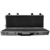 Eylar 38" Inch Protective Roller Hard Rife Case with Custom Logo Plate and Foam, Waterproof & Crushproof, Pressure Valve with Lockable Fittings, TSA Approved, Travel Gun Case (Gray) view 3