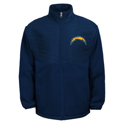 Outerstuff NFL Boys Youth (8-20) Los Angeles Chargers Long Sleeve Full Zip Jacket, X-Large (18-20)