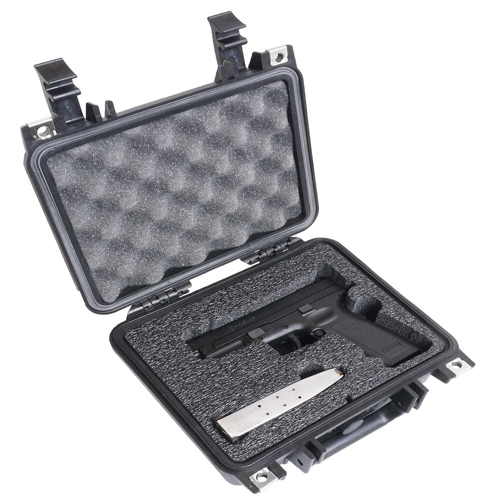Case Club Case fits Springfield XD & 3 Magazines in Pre-Cut Heavy Duty Waterproof Case (Accommodates Optics & Under Barrel attachments)