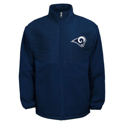 Outerstuff NFL Boys Youth (8-20) Los Angeles Rams Long Sleeve Full Zip Jacket, Small (8)