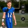 Pro Athletics QB Playbook Wristband - Football Quarterback Play Wristbands for Youth - Wrist Coach for All Sports with 3 Compartments (Blue, Youth, 12-Pack) view 3