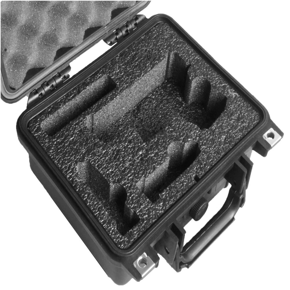 Case Club Case to fit Glock 26 & 5 Magazines. Pre-Cut, Heavy Duty, Waterproof Case (Accommodates Optics & Under Barrel attachments)