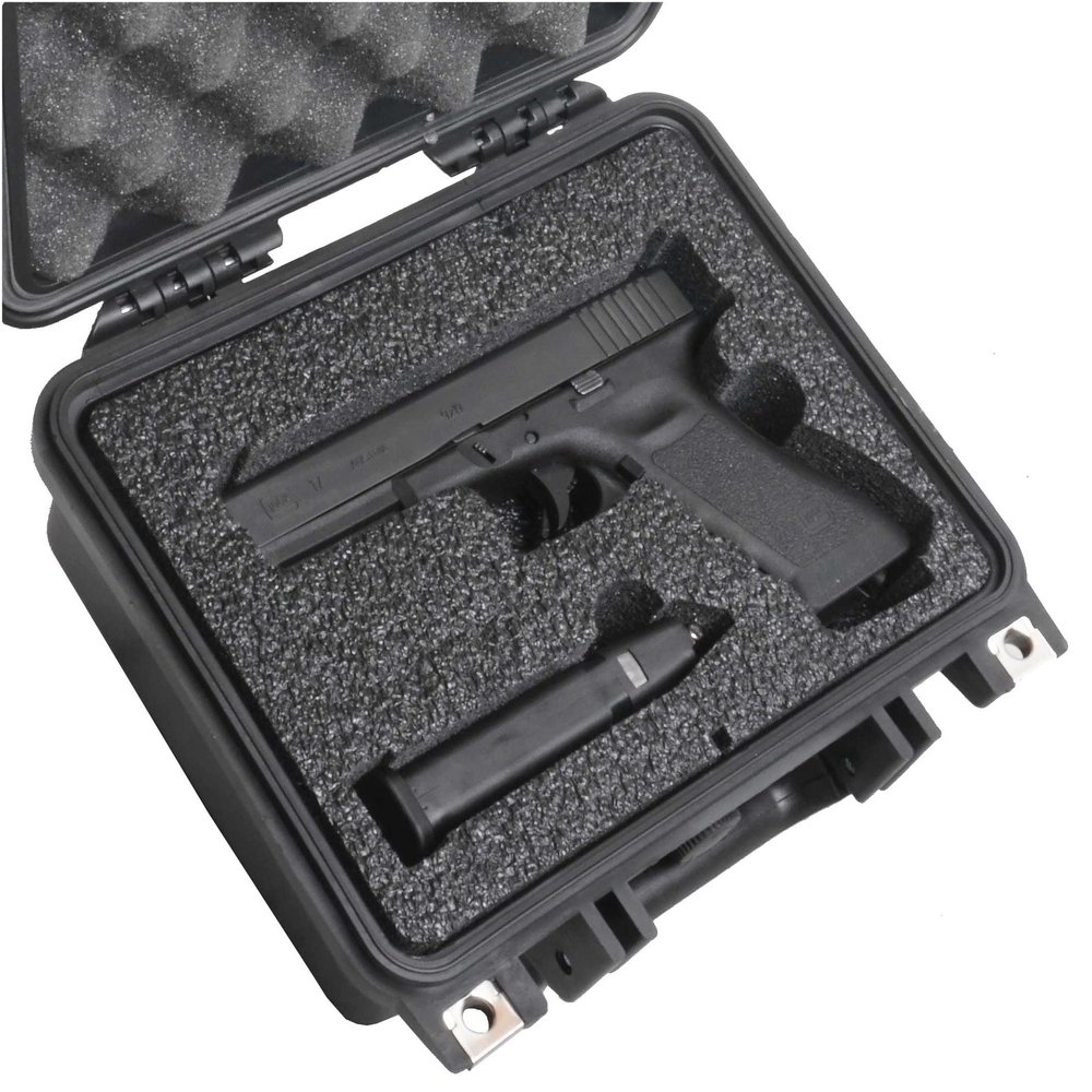 Case Club Case to fit Glock 17 & 3 Magazines. Pre-Cut, Heavy Duty, Waterproof (Accommodates Optics & Under Barrel attachments)