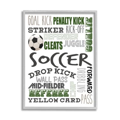 Stupell Industries Soccer Team Game Terms Kids' Sports Hobby