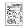 Stupell Industries Soccer Team Game Terms Kids' Sports Hobby view 1