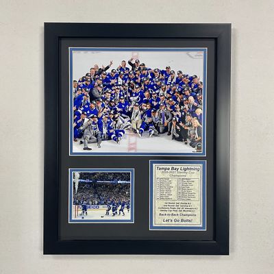 Legends Never Die, Inc. Tampa Bay Lightning | 2020-2021 Champions | 12"x15" Framed Photo Collage