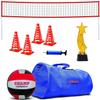 Champ Celebrations All-in-One Volleyball Set | Kids Sports Duffle Bag, Volleyball Net, Field Markers, Volleyball, Air Pump and Winner Team Trophy | for Home School, Groups & Birthdays - 12 Players view 1