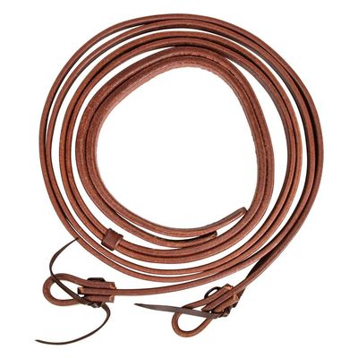 Billy Royal Extra Heavy Oiled Hermann | Leather Split Reins for Horses | Weighted & Supple | Quality Craftsmanship for Direct Contact & Minimal Swing | Color Oak
