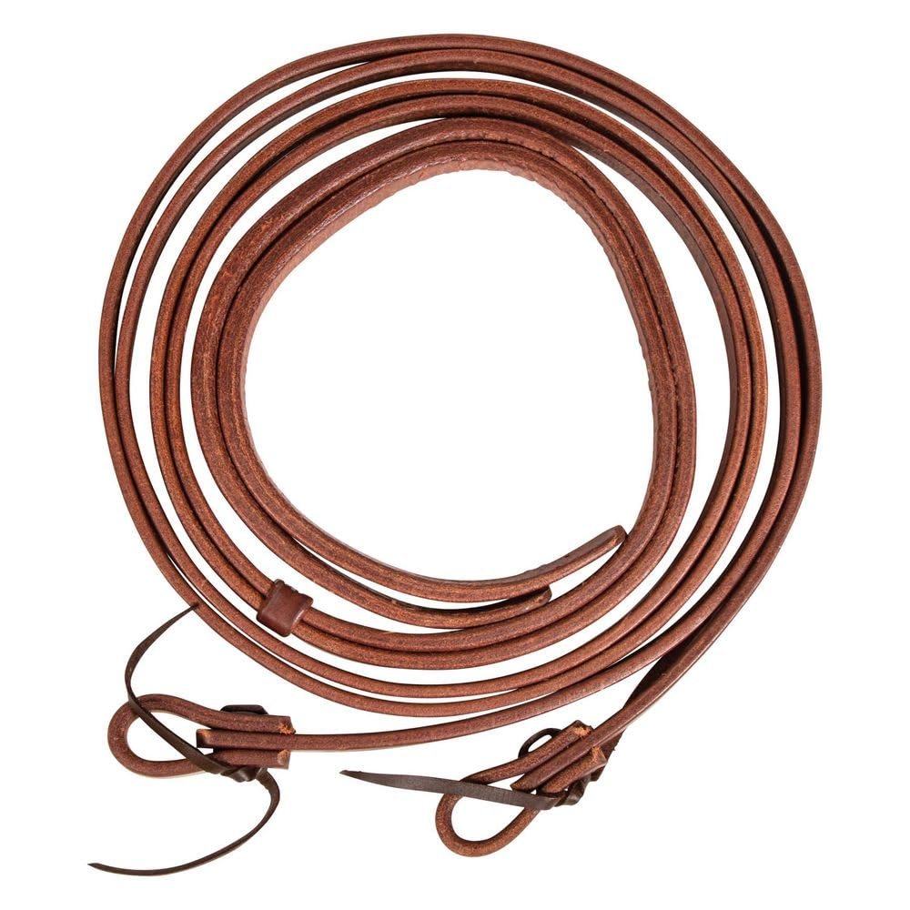 Billy Royal Extra Heavy Oiled Hermann | Leather Split Reins for Horses | Weighted & Supple | Quality Craftsmanship for Direct Contact & Minimal Swing | Color Oak
