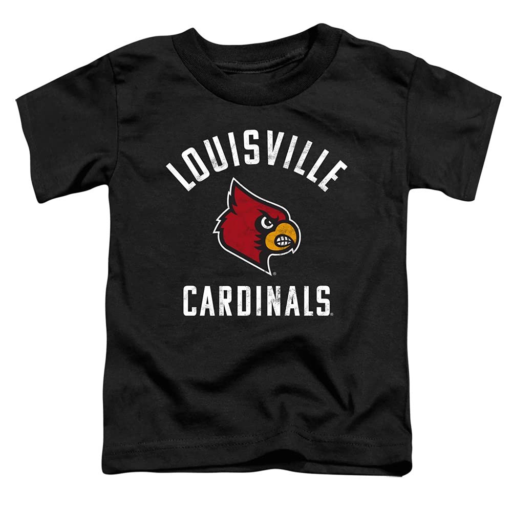 University of Louisville Official Mascot Logo Unisex Toddler T Shirt,Black, 2