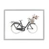 Stupell Industries Spring Floral Bicycle Basket Minimal Over White view 1