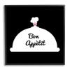 Stupell Industries Bon Appetit Phrase Mustache Chef Modern Design