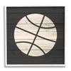 Stupell Industries Basketball Shape Rustic Sports Country Pattern view 1