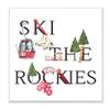 Stupell Industries Ski The Rockies Winter Seasonal Sports Phrase view 1