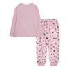 Hurley Girls' Pajama Set, Soft Pink/White, 10 view 2