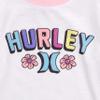 Hurley Girls' Pajama Set, Soft Pink/White, 10 view 3