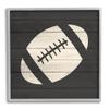 Stupell Industries Football Shape Sports Planked Country Pattern view 1