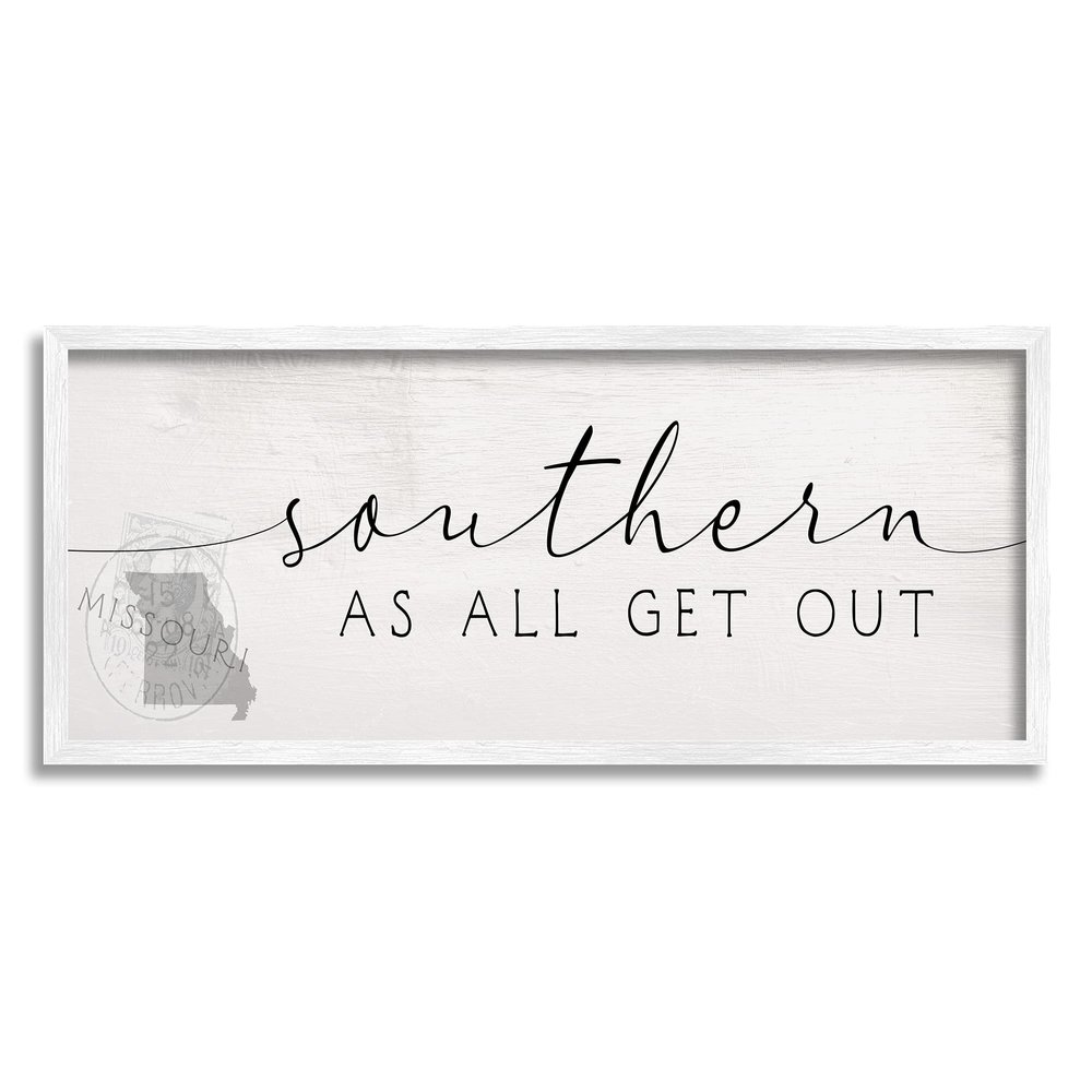 Stupell Industries Missouri State Southern As All Get Out Slang