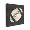 Stupell Industries Football Shape Sports Planked Country Pattern view 1