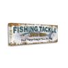 Stupell Industries Rustic Fishing Tackle Sign Those Who Bait Phrase view 1