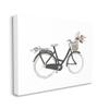 Stupell Industries Spring Floral Bicycle Basket Minimal Over White view 1