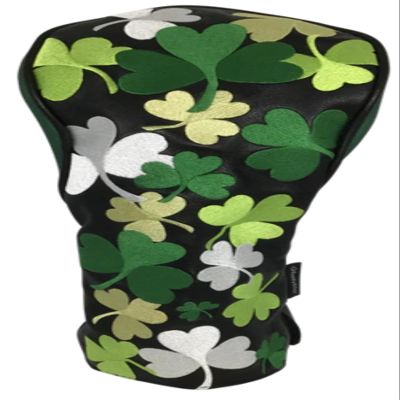 Shamrocks All-Over Embroidered Driver Headcover by ReadyGOLF