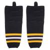 TW ICE HOCKEY SOCKS YOUTH TO ADULT SIZE 20 TO 30 INCH. (Black/Yellow, 28) view 1