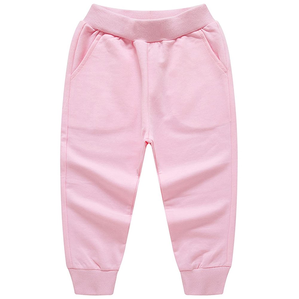 EISHOW Unisex Kids Solid Cotton Pants Casual Elastic Waist Winter Pants Toddler Baby Bottoms Active Sweatpants Joggers