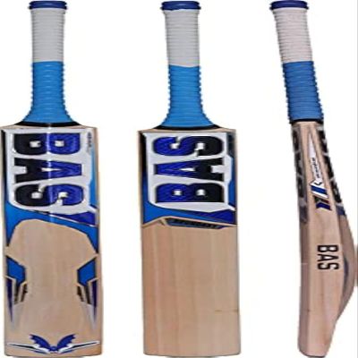 BAS Boundary English Willow Cricket BAT Full Size - Short Handle Free Cover Thick Edges