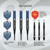 Shot! Viking Raven Soft Tip Darts Set | 90% Tungsten Barrels | Center Balanced | Dual Grip for Control & Precision | Handcrafted Professional Dart Set | for All Skill Levels | Made in New Zealand view 3